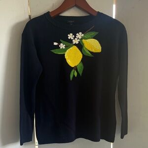 Talbots Fresh Lemons Intarsia Sweater